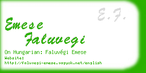 emese faluvegi business card