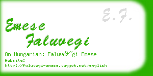 emese faluvegi business card